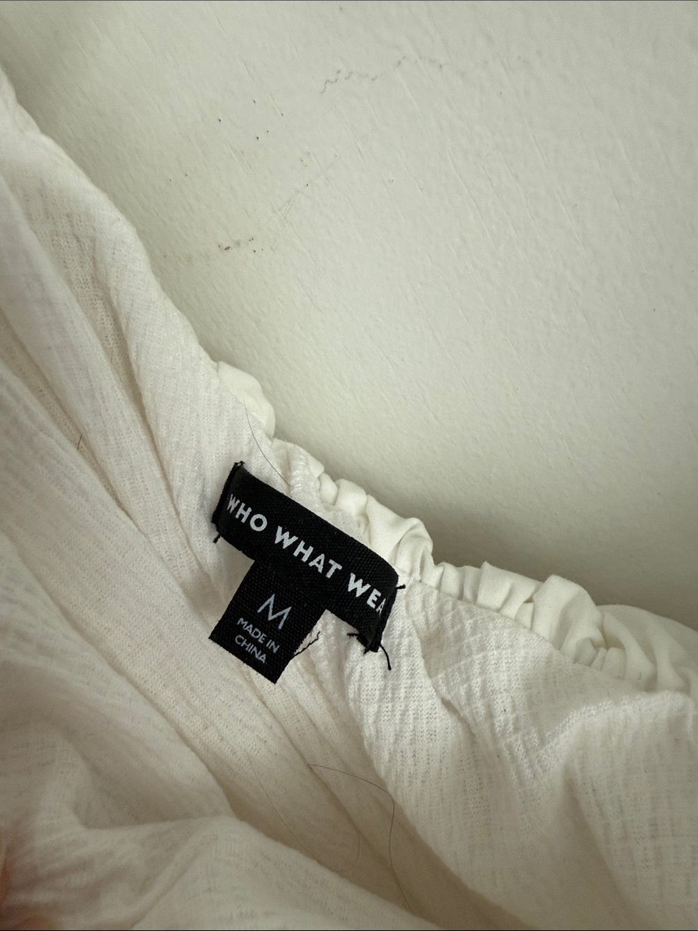 White Ruffle One-Shoulder Top - Picture 2 of 4
